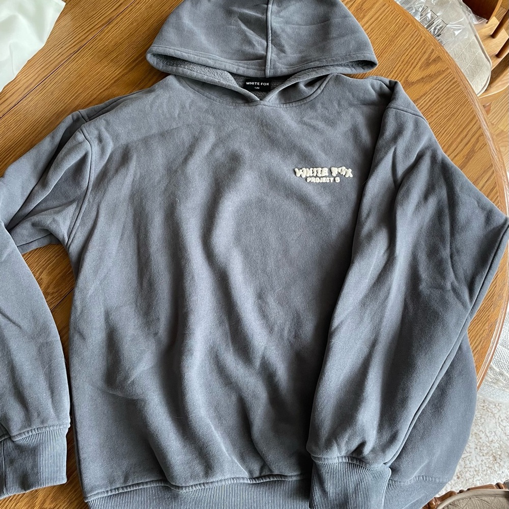 Project 5 Oversized White Fox Boutique Gray Hoodie